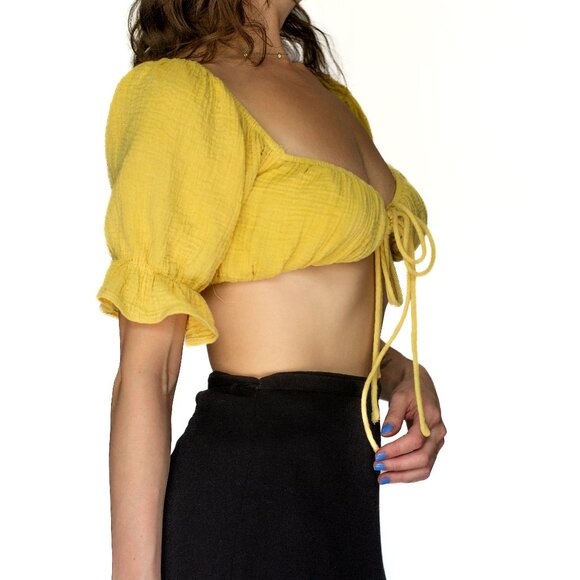 Hey Babe • Small • Crop Top • Yellow - Picture 11 of 14